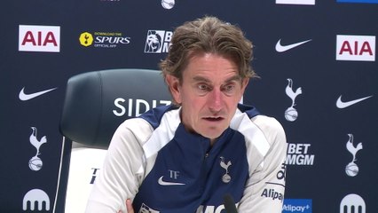 Tottenham manager Thomas Frank previews their Premier League match away at Manchester City.