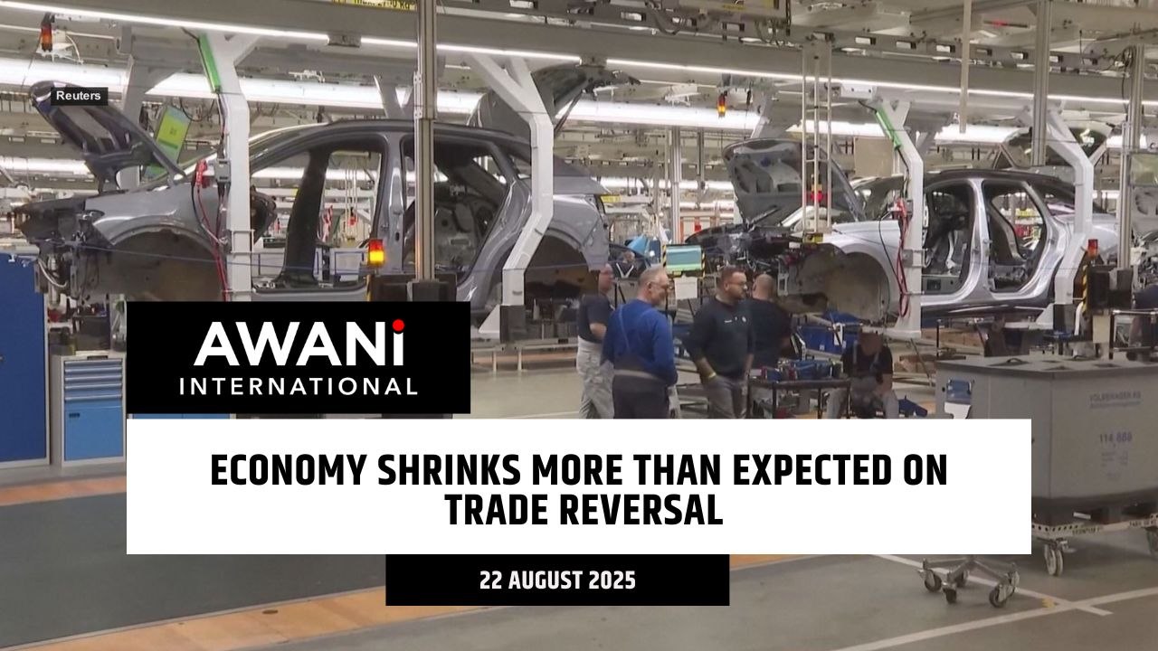 German economy shrinks more than expected on trade reversal