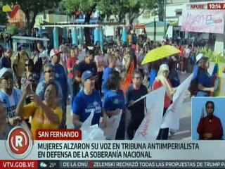 Féminas apureñas alzaron su voz en defensa de la soberanía y paz territorial del país