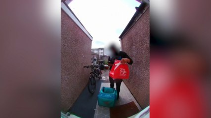 Bristol Deliveroo driver caught on doorbell camera riding off with the order