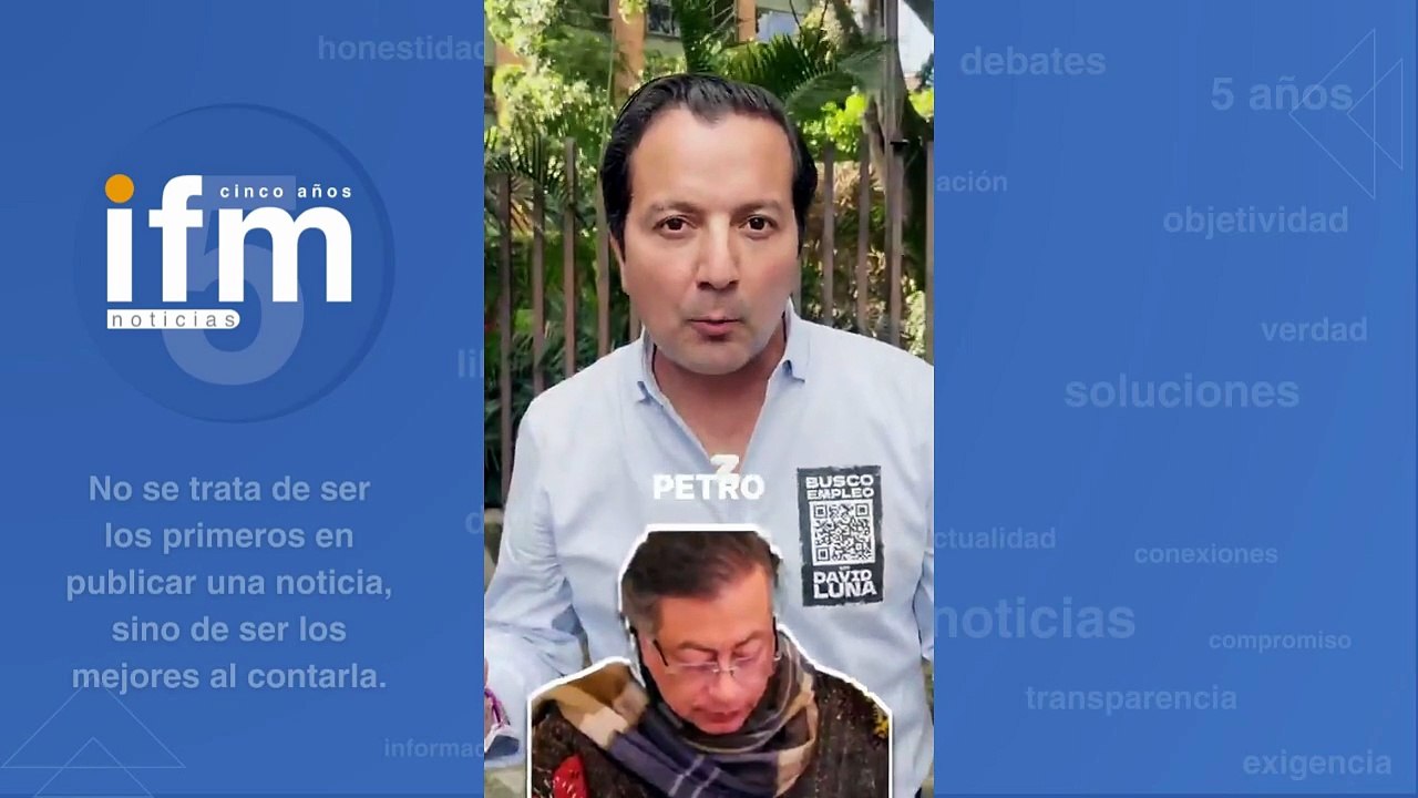 David Luna hizo llamado a Petro tras atentados en Cali y Antioquia: Al Presidente: no espere a que lo despierten, ponga alarma y abra los ojos