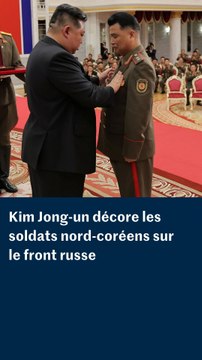 Kim Jong-un décore les soldats nord-coréens revenus d'Ukraine