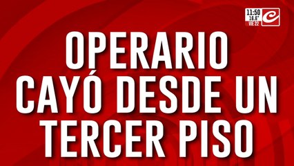 Morir en el trabajo: operario perdió la vida tras caer de un tercer piso