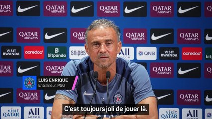 Luis Enrique heureux de retrouver le Parc