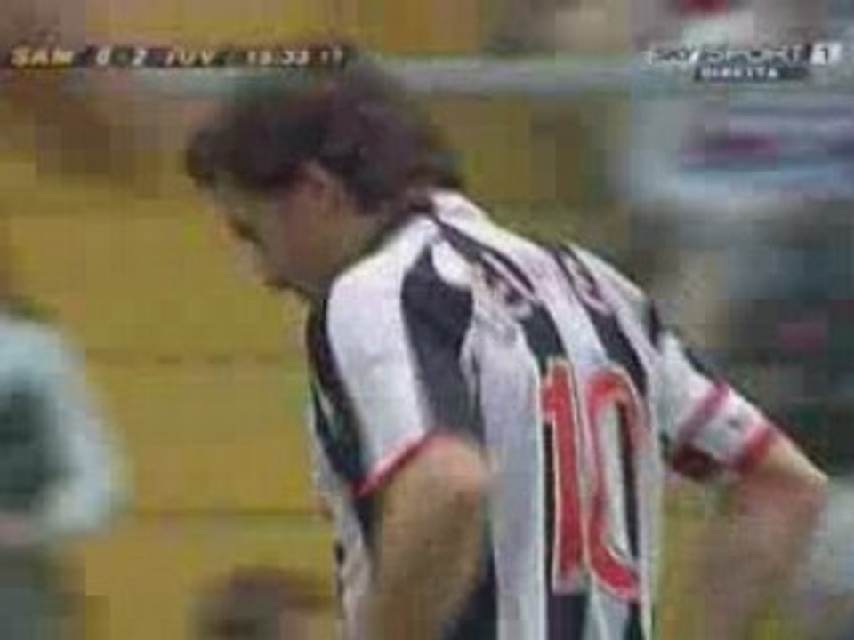 Sampdoria-Juventus 3-3 (Trezeguet rigore)