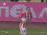 Darko Kovacevic scores Olympiakos-Aris 1-0 Cup final Greece