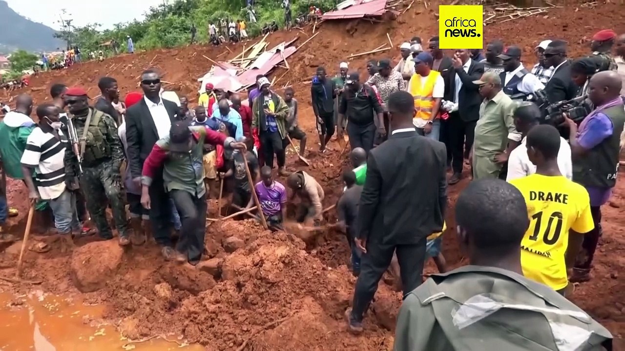 Landslide buries homes outside Guinea’s capital, killing 11 and injuring 10