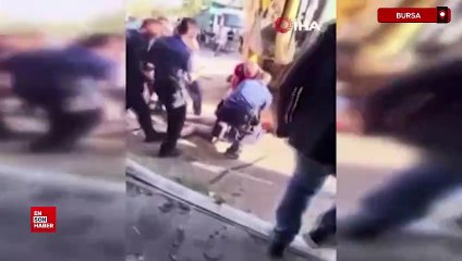 Bursa'da kafeterya yıkımında ortalık karıştı