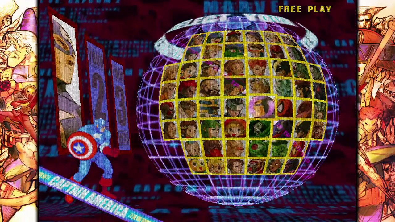 Marvel vs Capcom 2 - Cyclops/Guile/Captain America