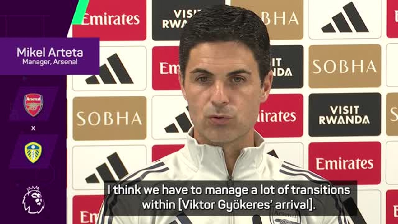 Arteta 'very happy' with Gyokeres' Arsenal transition