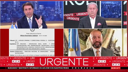 A24.com - 🔴 PROHÍBEN SALIR DEL PAÍS A SPAGNUOLO  Exclusivo： la orden de migraci...