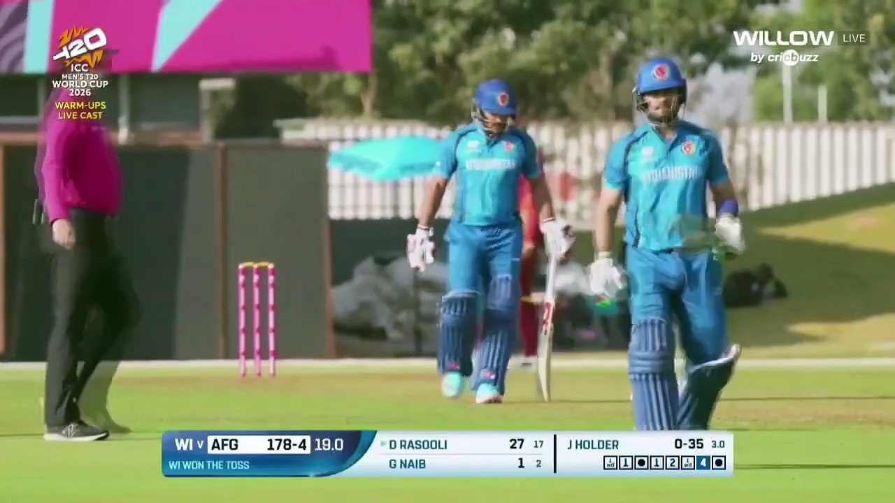 Afghanistan vs West Indies Full Highlights ICC T20 World Cup Warm Up Match 2026