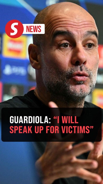 Guardiola vows to keep speaking out on global conflicts