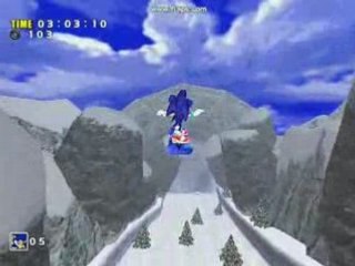 SADX Sonic action stage 4 Ice cap Sonic