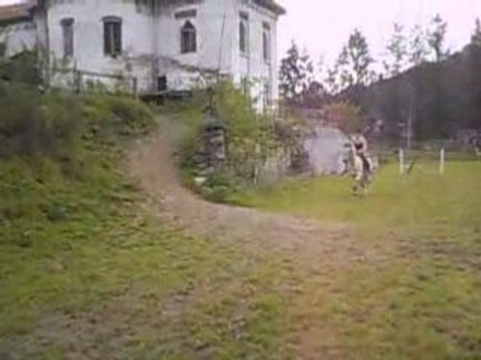 Eiken et moi à l'obstacle