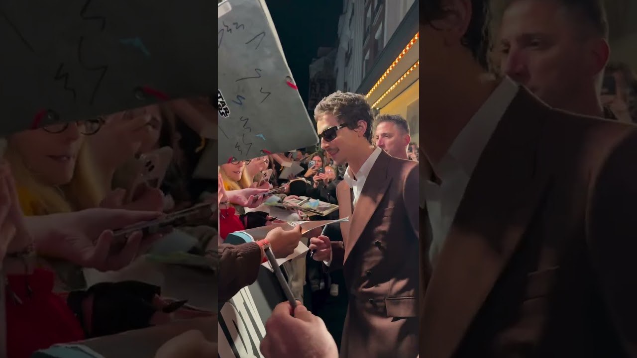 Timothée Chalamet et son public français ❤️❤️❤️ #Martysupreme #ClubAlloCine