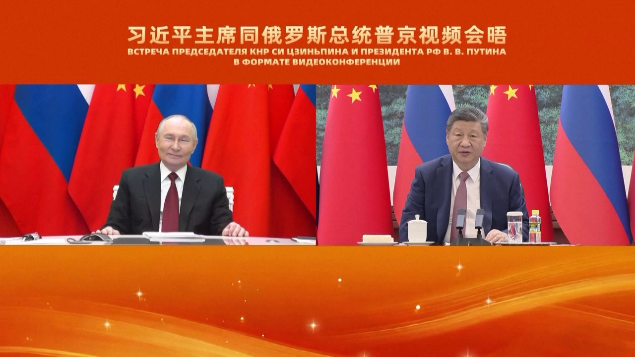 Chinese President Xi Jinping holds virtual meeting with Russian President Vladimir Putin