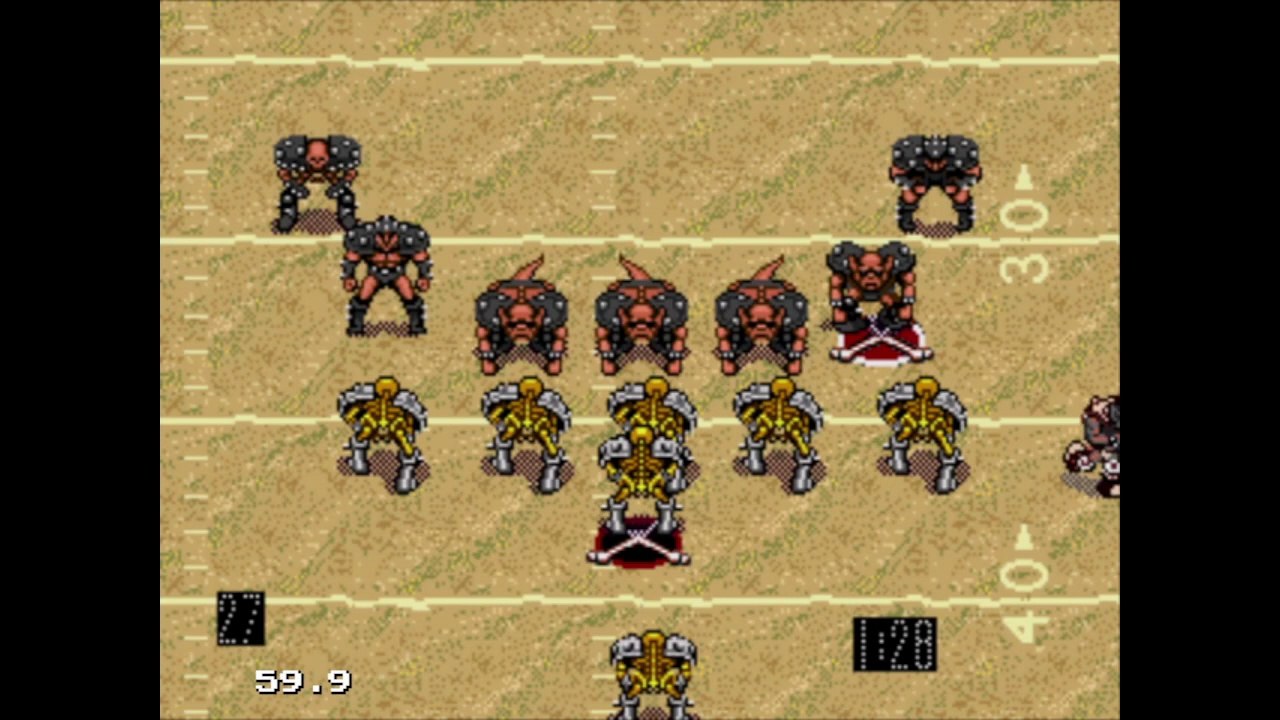 Mutant League Football (Genesis) 1993 Gameplay