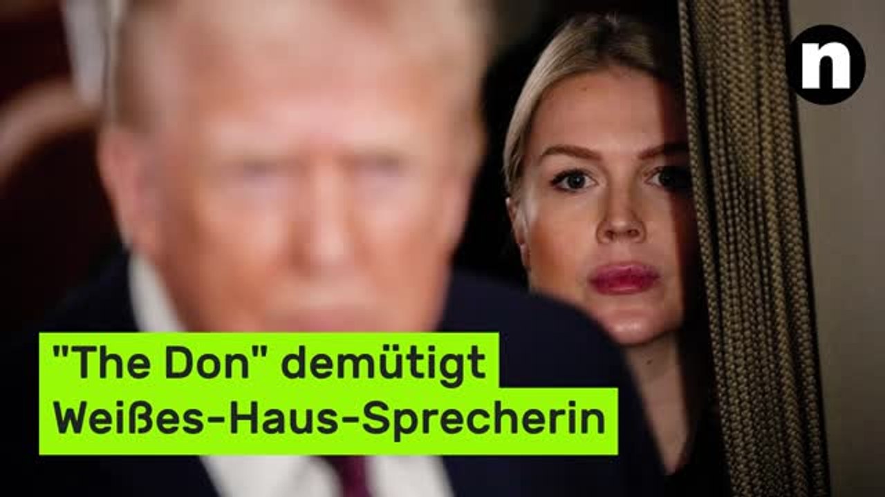 Donald Trump und Karoline Leavitt: "The Don" demütigt Weißes-Haus-Sprecherin mit Widerworten