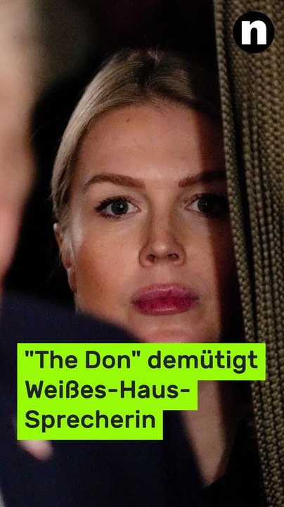 No Glomex Donald Trump und Karoline Leavitt: "The Don" demütigt Weißes-Haus-Sprecherin mit Widerworten