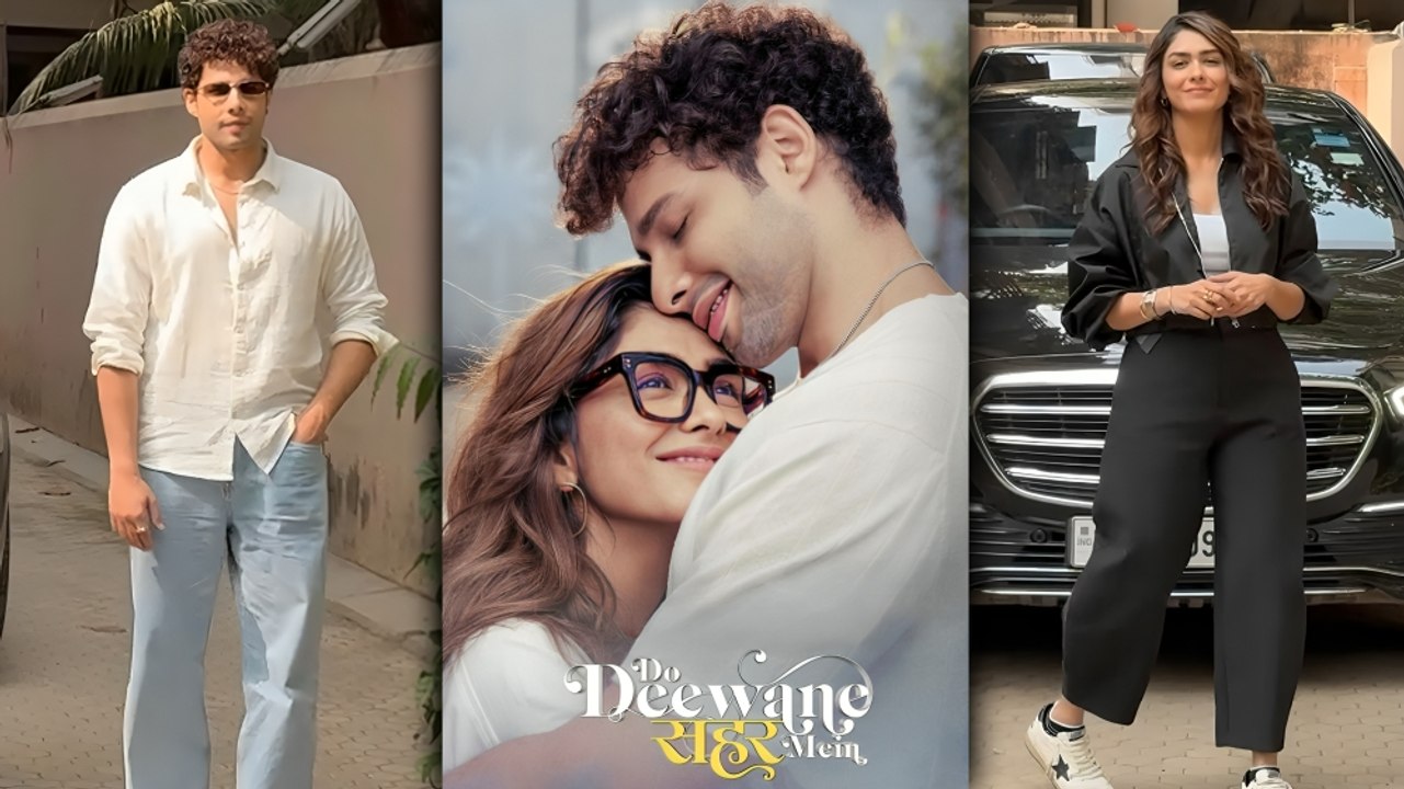 LOVE LOVE LOVE - Mrunal Thakur & Siddhant Chaturvedi Spotted In The City - Do Deewane Seher Mein