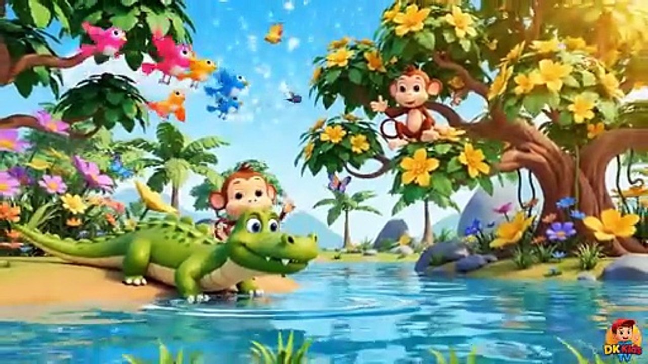 एक चालाक मगरमच्छ की कहानी 🐊🐒 | Panchatantra Ki Kahaniyan | Hindi Cartoon Moral Story
