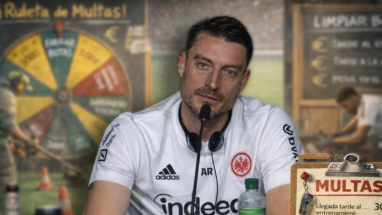 Riera y su mano con el vestuario: "No soy un dictador, tenemos multas y una ruleta"