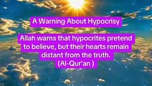 A Warning About Hypocrisy