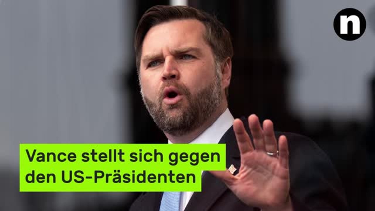 Donald Trump: Vize Vance stellt sich gegen den US-Präsidenten