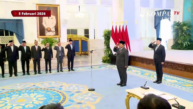 [FULL] Di Depan Prabowo, Adies Kadir Ambil Sumpah Jadi Hakim MK hingga Lantik Wamenkeu Juda Agung