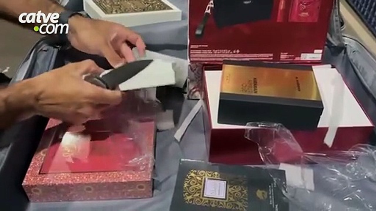 Medicamentos e eletrônicos escondidos em caixas de perfume são apreendidos na BR-277