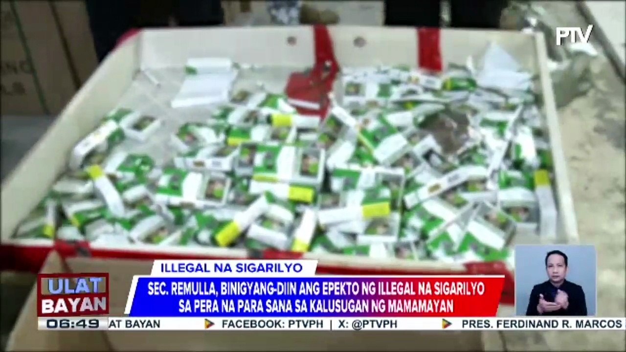 PNP-CIDG, sinalakay ang isa umanong illegal na pagawaan ng sigarilyo sa Mexico, Pampanga | ulat ni Ryan Lesigues