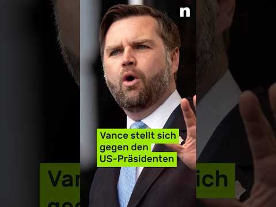 Donald Trump: Vize Vance stellt sich gegen den US-Präsidenten