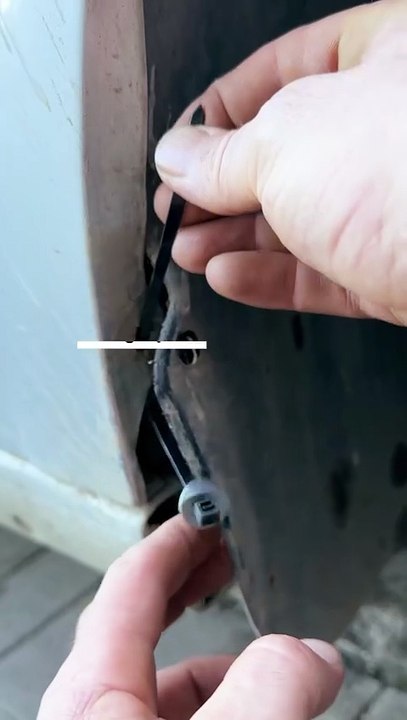 Using a zip tie on your car parts