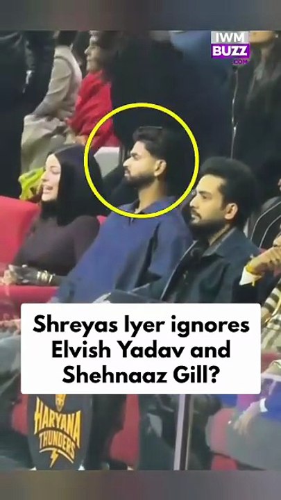 Viral video shows Shreyas Iyer in an awkward moment with Elvish Yadav and Shehnaaz Gill, share your thoughts