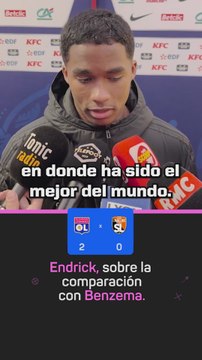 Endrick, sobre la comparación con Benzema: No, estoy a años luz de Karim