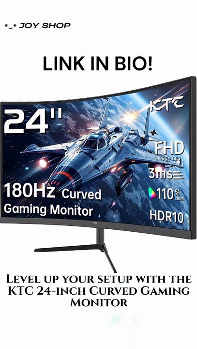 165Hz Goodness! 🎮 KTC 24" Curved Monitor Review #Shorts #Gaming #Tech #Monitor #KTC #usa #canada #uk