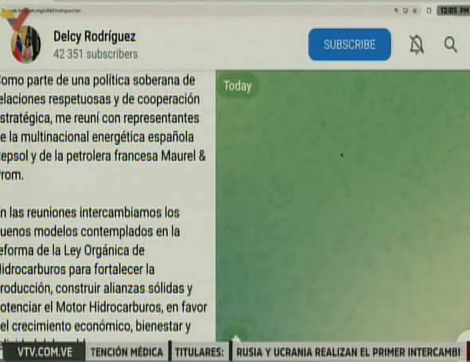 Presidenta (E) Rodríguez: Venezuela fortalece lazos energéticos con Europa bajo una visión soberana