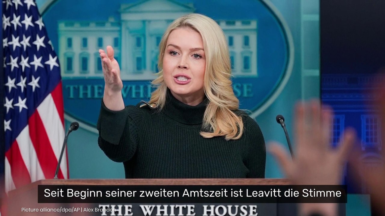 Donald Trump und Karoline Leavitt: "The Don" demütigt Weißes-Haus-Sprecherin mit Widerworten