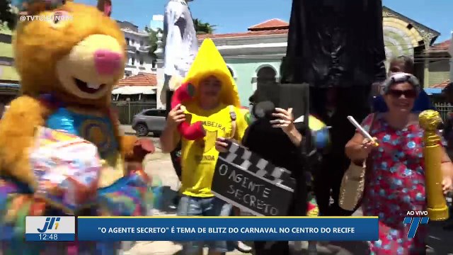 O Agente Secreto é tema de blitz do carnaval no centro do Recife