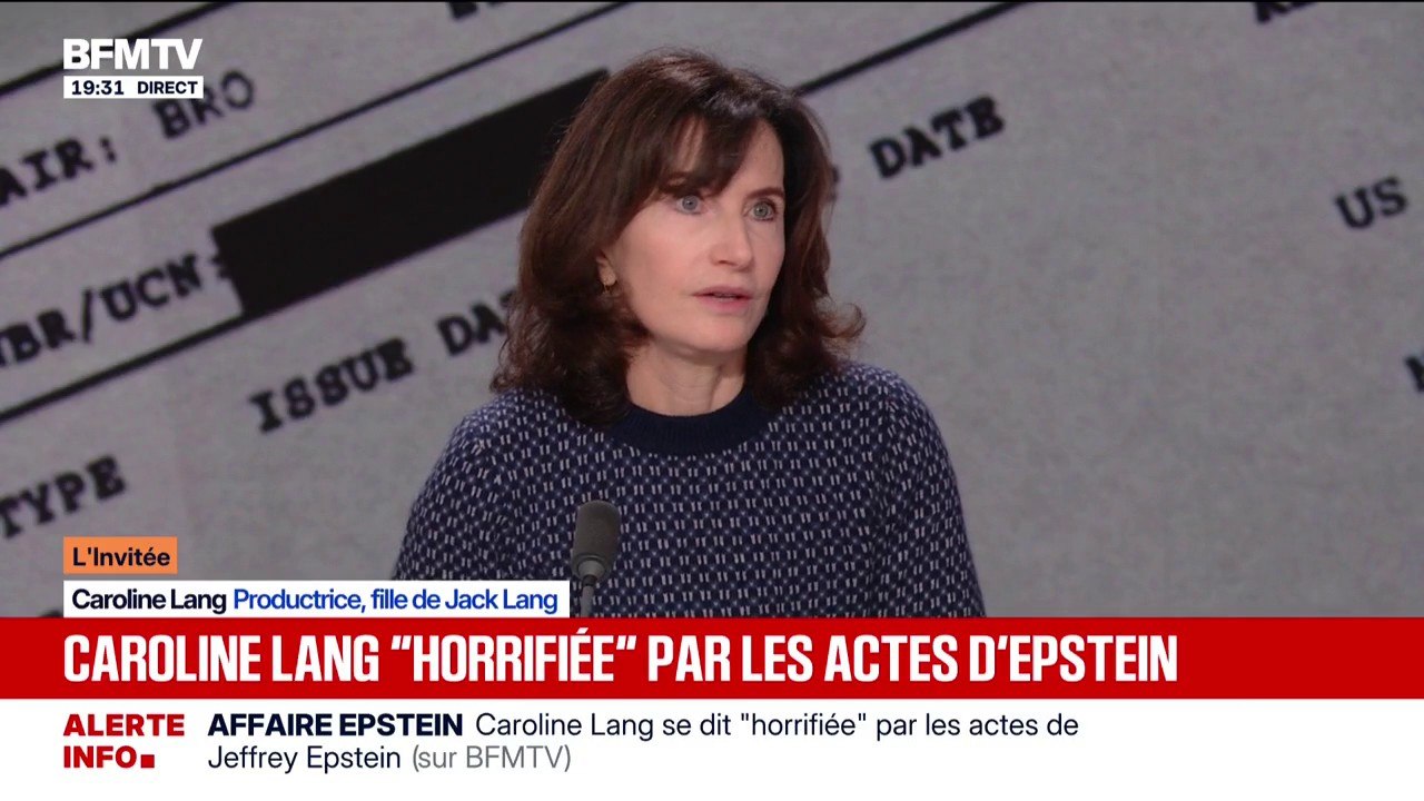 Caroline Lang assure que Jack Lang "n'avait rien à voir" avec la société qu'elle avait fondé avec Jeffrey Epstein