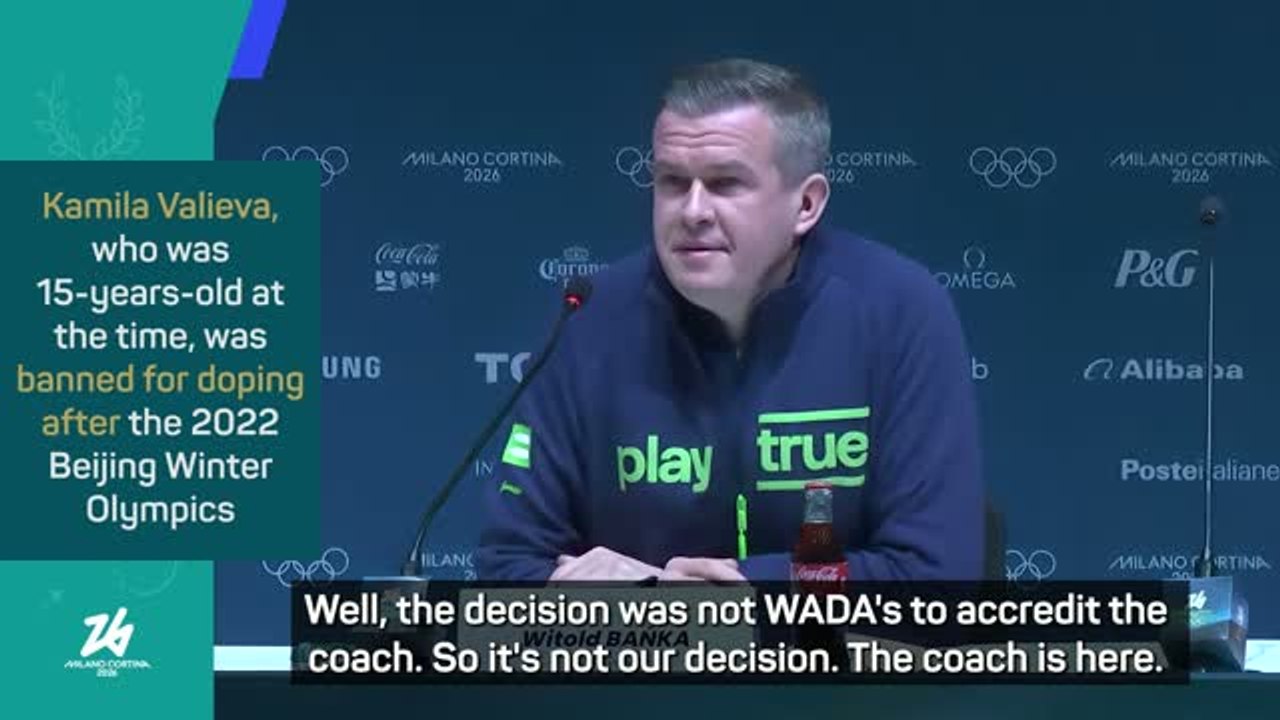 WADA president 'uncomfortable' with Valieva's former coach at Olympics