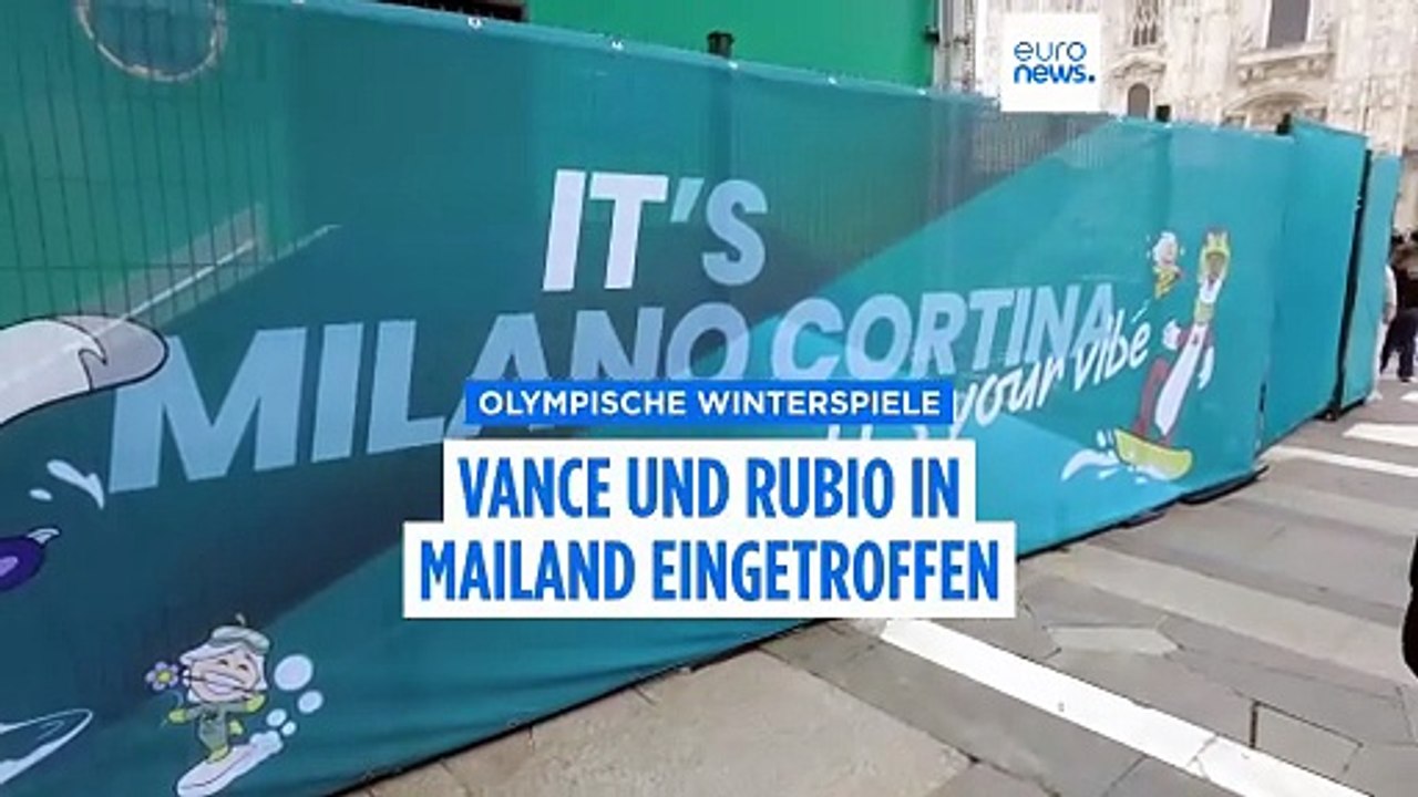Vance und Rubio bei den Olympischen Winterspielen: US-Delegation in Italien angekommen