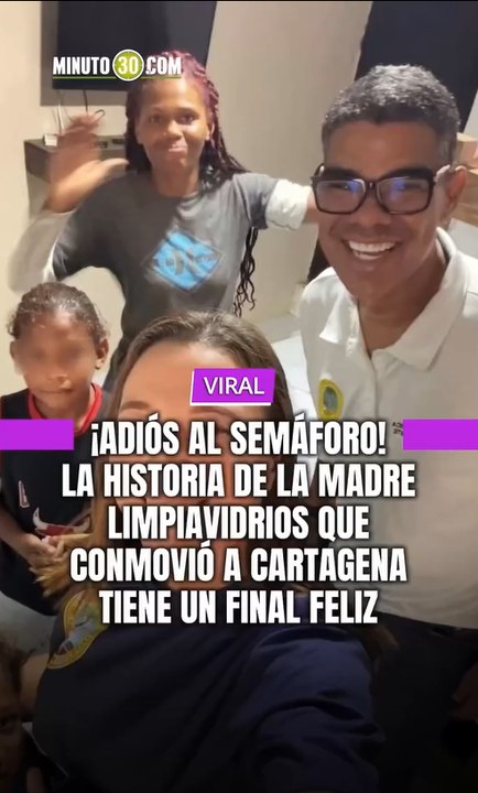 Todo inició con un video donde se veía a una madre limpiavidrios alistando con todo el amor y la paciencia del mundo a sus hijos en pleno semáforo para que se fueran al colegio.