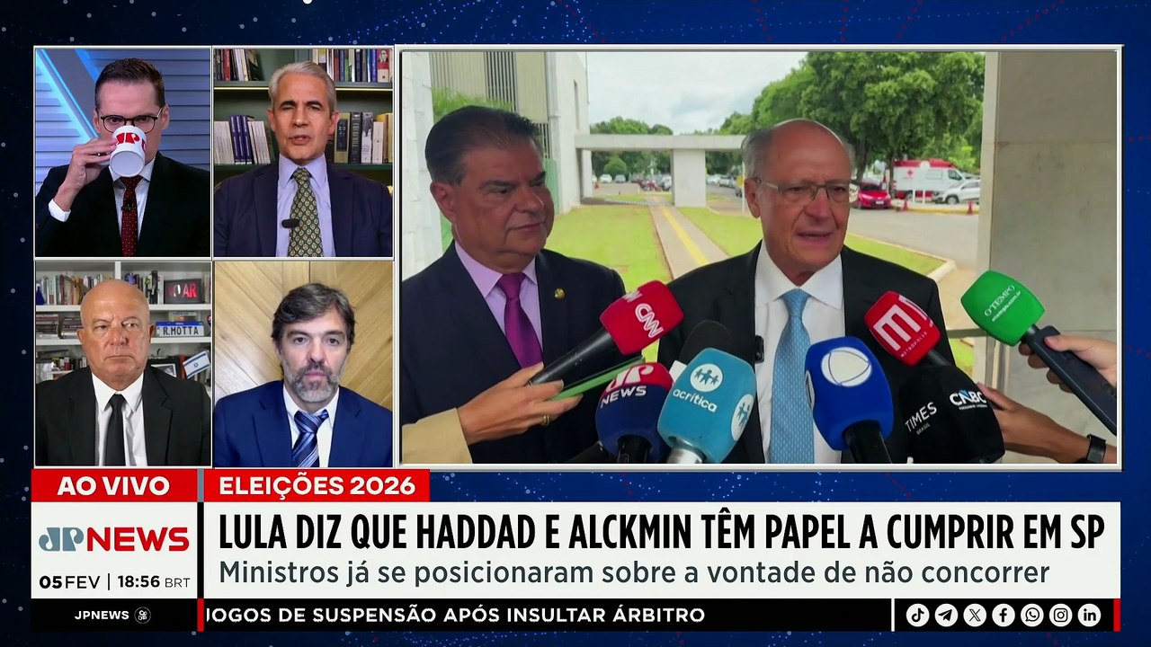 Lula afirma que Haddad e Alckmin terão papel nas eleições de São Paulo