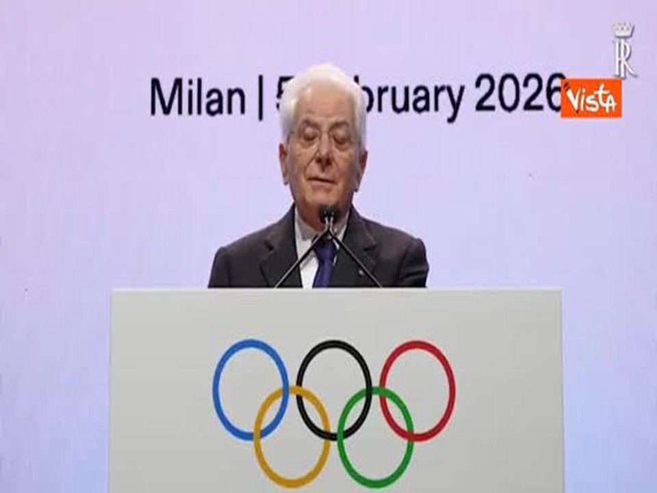 Milano Cortina, Mattarella: "Le Olimpiadi ispirino pace, comprensione e dialogo tra i popoli"