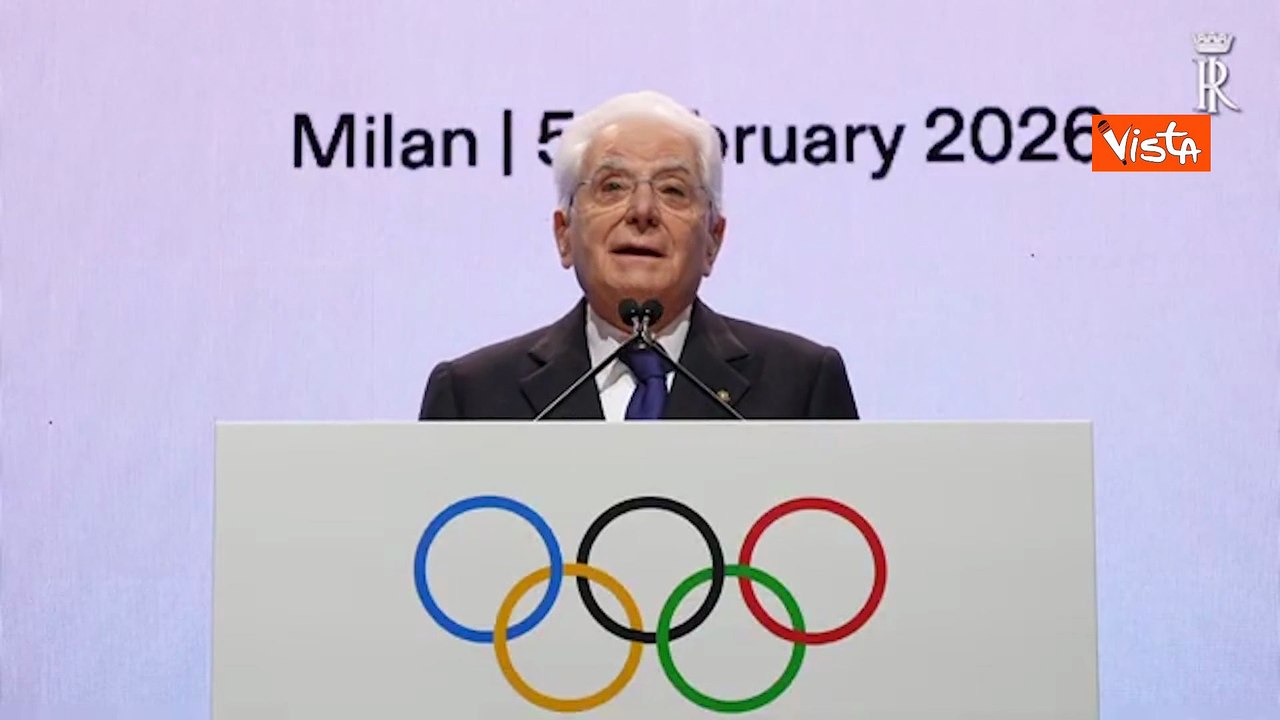 Milano Cortina, Mattarella: "Le Olimpiadi ispirino pace, comprensione e dialogo tra i popoli"