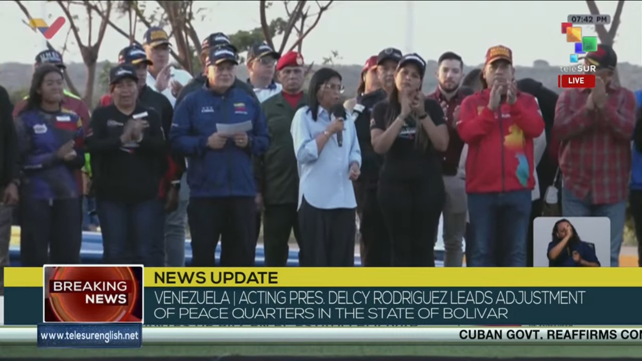 Delcy Rodriguez | “I salute this deployment, consolidating peace all around the country”