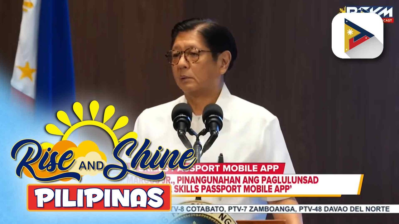 PBBM, pinangunahan ang paglulunsad ng ‘TESDA Skills Passport Mobile App’; mga TESDA graduate, maaaring i-post sa app ang kanilang profile upang makahanap ng trabaho | ulat ni Kenneth Paciente