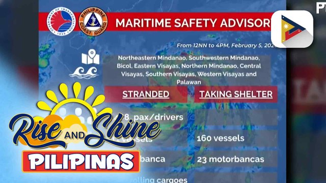 Operasyon ng 17 pantalan sa bansa, apektado ng Bagyong #BasyangPH; higit 1k na pasahero, atbp., stranded
